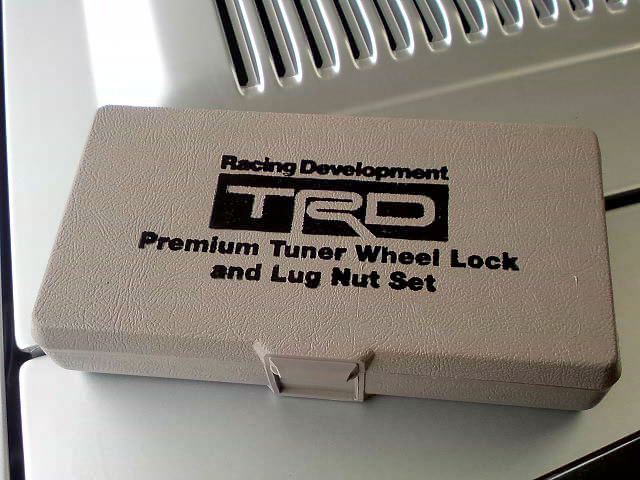 TRD premium tuner wheel lock and lug nut set DSC00848